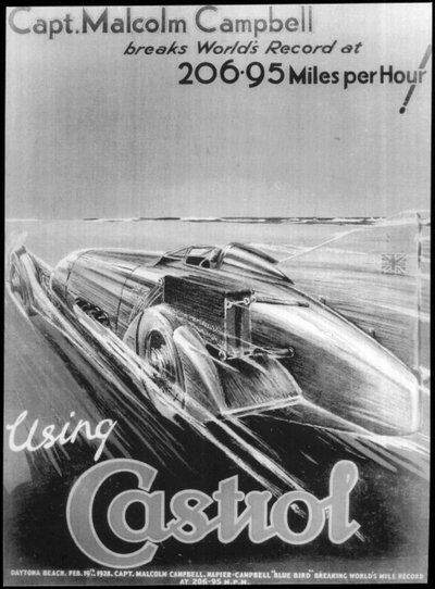 Malcolm Campbell bate recorde mundial de velocidade em terra, 19 de fevereiro de 1928 de Unbekannt