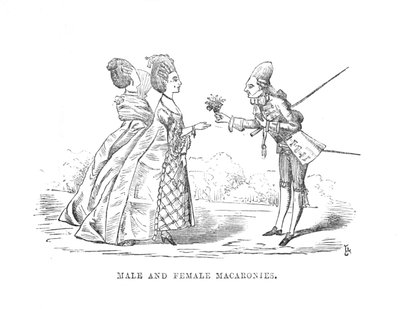 Macaronias masculinas e femininas, c1870 de Unbekannt