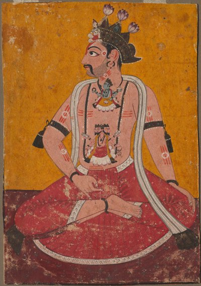 Homem Dhata na posição de iogue, c. 1690-1700. de Unbekannt