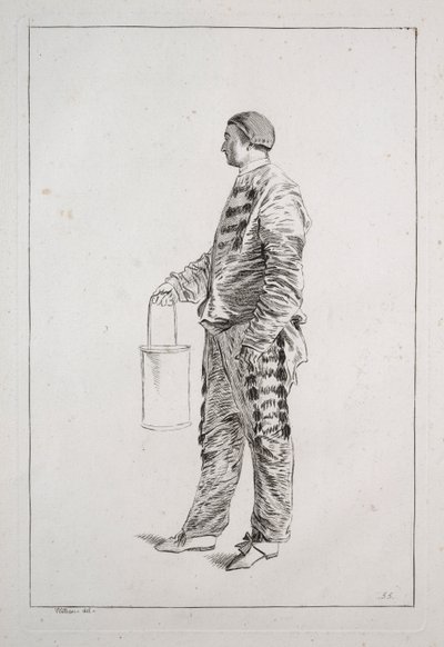 Homem de pé, década de 1700. de Unbekannt