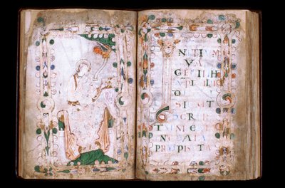 Manche N* 067, Vil de Mortain, Tresor de la collegiale Saint Evroult, Evangeliaire du 10eme s. de Unbekannt