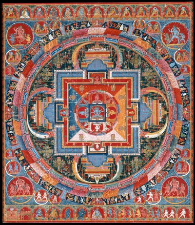 Jnanadakini de Mandala, final do século XIV. de Unbekannt