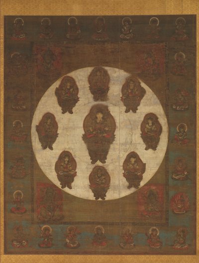 Mandala de Monju Bosatsu, século XIII. de Unbekannt