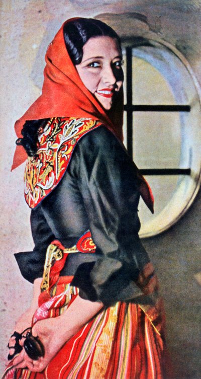 Manuela Del Rio, atriz e dançarina espanhola, 1943 de Unbekannt