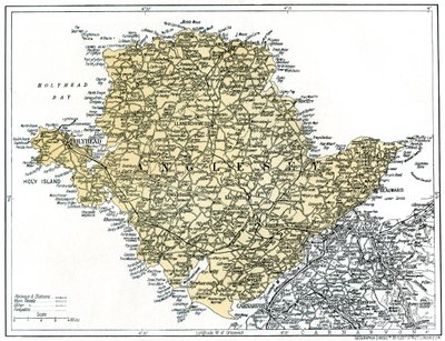 Mapa de Anglesey, 1924-1926 de Unbekannt