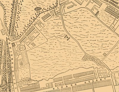 Mapa de Belgravia, 1814, c1876. de Unbekannt