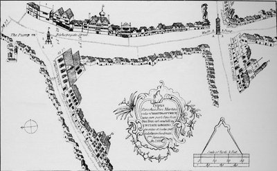 Mapa de Bishopsgate, cidade de Londres, c1599 1904 de Unbekannt