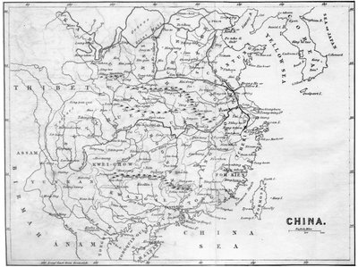 Mapa da China, 1847 de Unbekannt