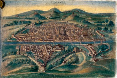 Mapa de Florença, século XV de Unbekannt