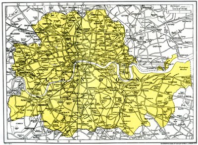 Mapa de Londres, 1924-1926 de Unbekannt