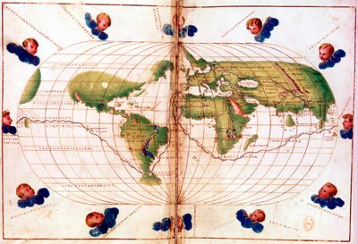 Mapa da viagem de volta ao mundo de Magalhães, 1519-1521 de Unbekannt