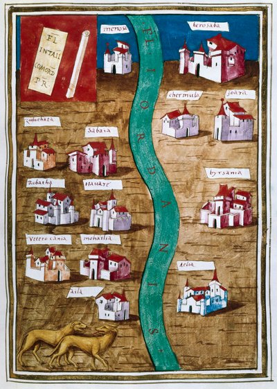 Mapa da Palestina (miniatura) de Unbekannt