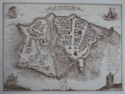 Mapa de Poltava no início do século XVIII de Unbekannt