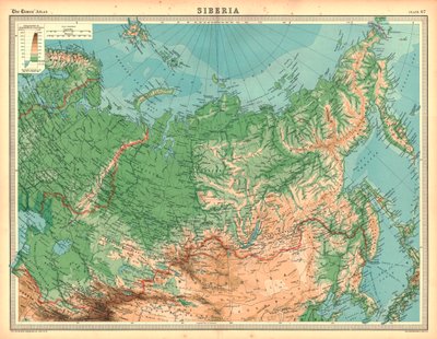 Mapa da Sibéria de Unbekannt