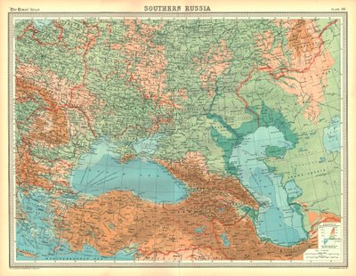 Mapa da Rússia Meridional de Unbekannt