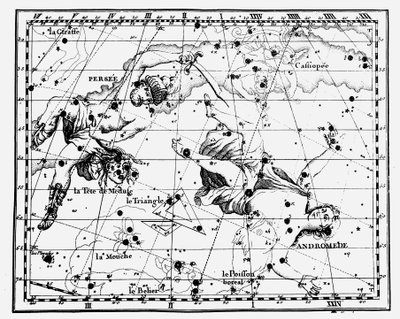 Mapa das constelações estelares, 1775 de Unbekannt