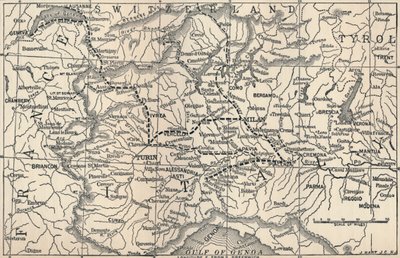 Mapa da Campanha Marengo, 1800, 1896 de Unbekannt