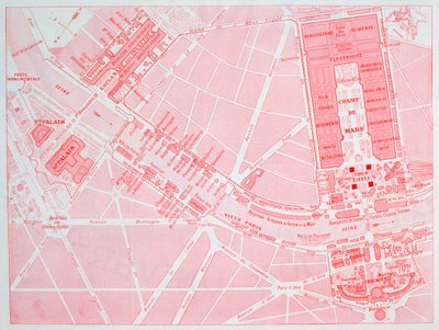 Mapa da Exposição Universal de Paris, 1900 de Unbekannt