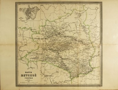 Mapa da Província de Vyatka, c. 1914 de Unbekannt