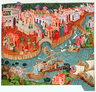 Marco Polo, comerciante e explorador veneziano, século XIV de Unbekannt