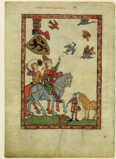 Margrave Henrique III de Meissen Do Codex Manesse, entre 1305 e 1340 de Unbekannt
