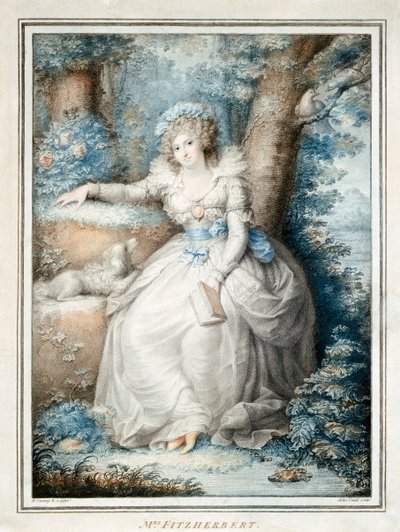Maria Fitzherbert, companheira do rei George IV antes de se tornar rei, século XIX de Unbekannt