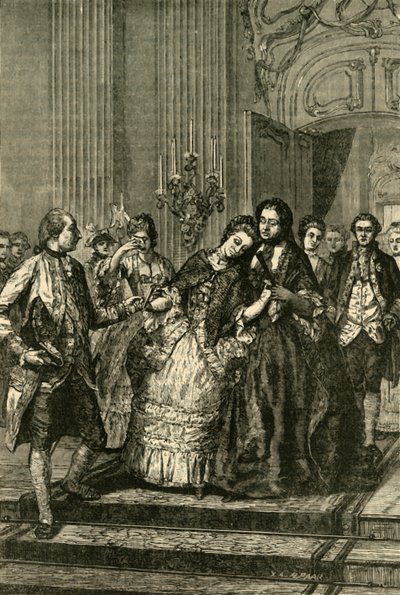 Maria Antonieta se despedindo da mãe, 1770, 1890. de Unbekannt