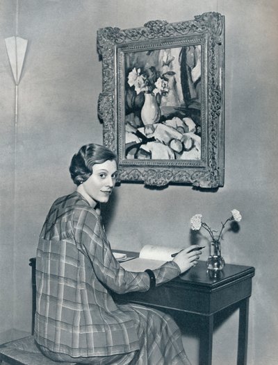 Marie Ney em seu apartamento, c1934 de Unbekannt