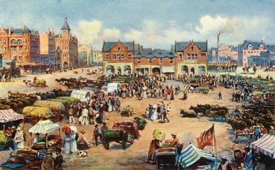 Praça do mercado, Joanesburgo, 1901. de Unbekannt
