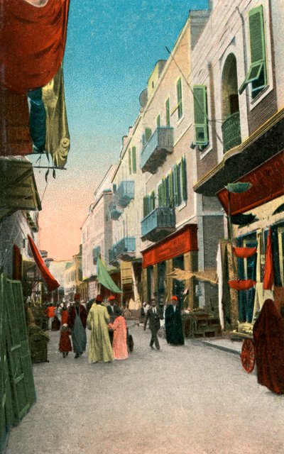 Market Street, Suez, Egito, século XX de Unbekannt