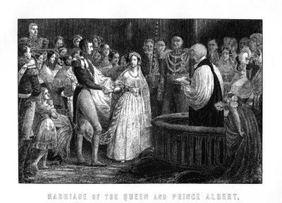 Casamento da rainha Victoria e Albert, Chapel Royal, Palácio de St Jamess, 10 de fevereiro de 1840, 1899 de Unbekannt
