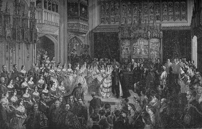 Casamento do Príncipe de Gales, c1890 de Unbekannt