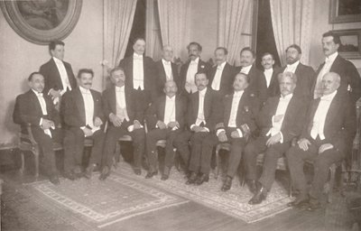 Marechal Hermes da Fonseca com seus Secretários de Estado e Assessores, 1914 de Unbekannt