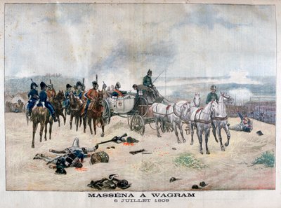 Marechal Massena na batalha de Wagram, Áustria, 5 e 6 de julho de 1809, 1904 de Unbekannt