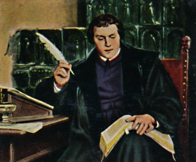 Martin Luther 1483-1546. - Pintura de Thumann, 1934. de Unbekannt