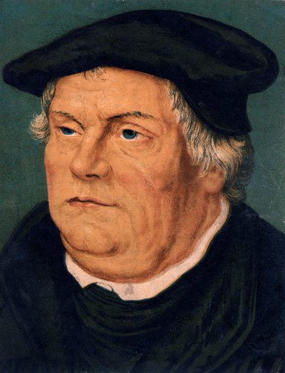 Martin Luther, reformador protestante alemão do século XVI, século XIX de Unbekannt