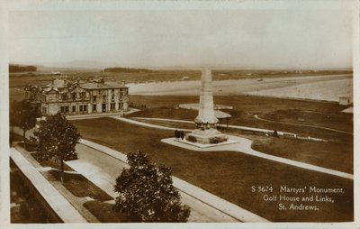 Monumento dos mártir, casa do golfe e ligações, St. Andrews, c1900. de Unbekannt