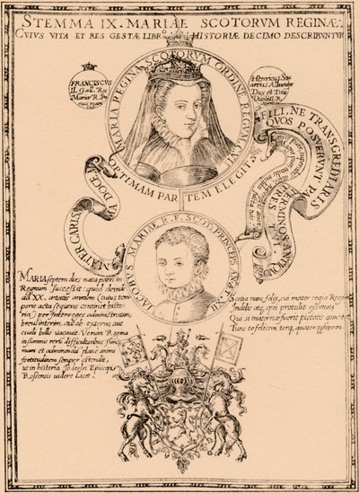 Maria, rainha dos escoceses 1542-1587 e rei James VI e I 1566-1625, 1889 de Unbekannt