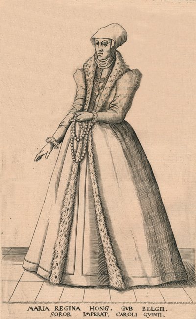 Maria da Áustria, rainha viúva da Hungria. de Unbekannt