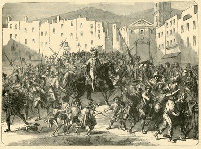 Masaniello Haranguing the Populace of Naples, 7 de julho de 1647, 1890. de Unbekannt