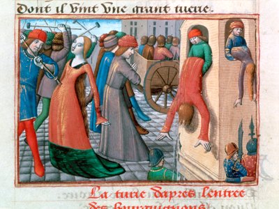 Massacre dos Armagnacs pelos Bourguignons, Paris, 1418, 1484 de Unbekannt