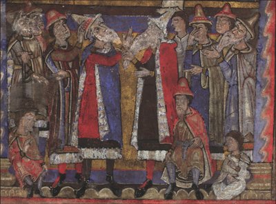 Mateus e os representantes das doze tribos dos Evangelhos de Israel, anteriormente Dresden Sra. A 94, de Unbekannt