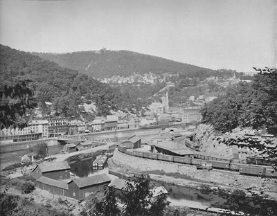 Mauch Chunk, Pensilvânia, mostrando o Monte Pisgah, c1897. de Unbekannt