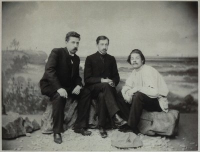 Maxim Gorky, Ivan Bunin e Nikolai Teleshov, 1900 de Unbekannt