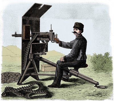 Metralhadora Maxim, c1895. de Unbekannt