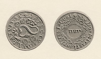 Medalha em comemoração à descoberta da trama da pólvora, 1605, 1904 de Unbekannt