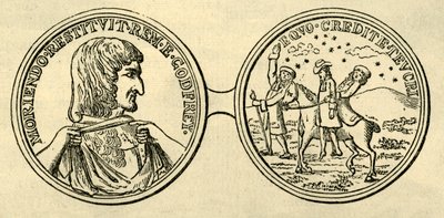 Medalha para comemorar o assassinato de Godfrey, c1876. de Unbekannt