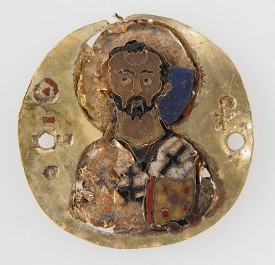 Medalhão de São João Crisóstomo, bizantino, século X-XI. de Unbekannt