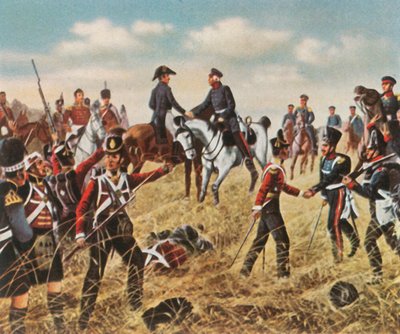 Reunião de Wellington e Blücher em Waterloo, em 18 de junho de 1815, 1936. de Unbekannt