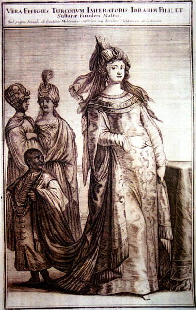 Sultão Mehpeyker com seus funcionários da corte, 1647 de Unbekannt